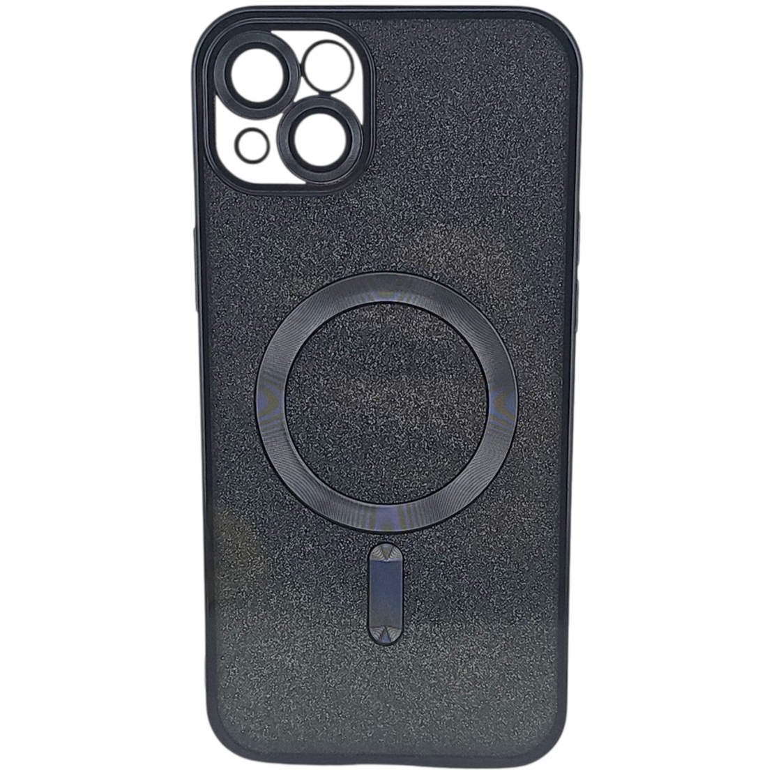 Husa de Protectie 2 in 1, Vafy, pentru Apple iPhone 15, Compatibila MagSafe, Magnetica, cu Protectie Lentila, din TPU, Negru