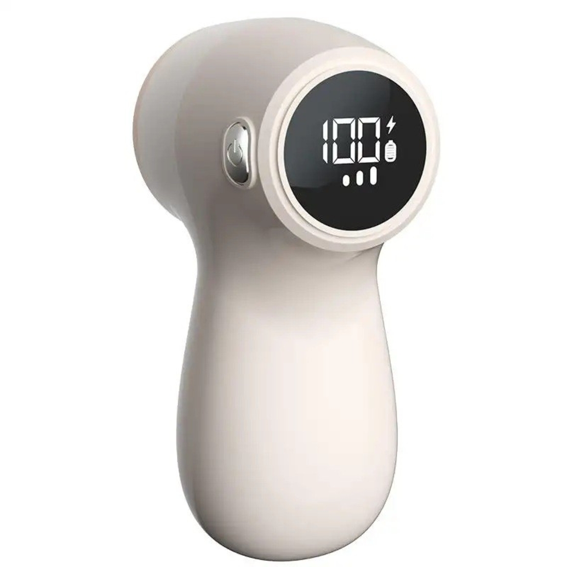 Aparat Electric de Curatat Scame 2in1, Vafy, Indepartare Scame si Aspirare, 15 x 8.5 cm, din ABS si Otel Inoxidabil, Incarcare USB Tip C, Bej