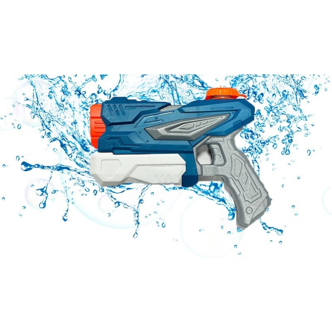 Set 3x Pistol cu Apa pentru Copii, Flippy, 6ani+, Albastru, 1x 1000 ML + 2x 300 ML