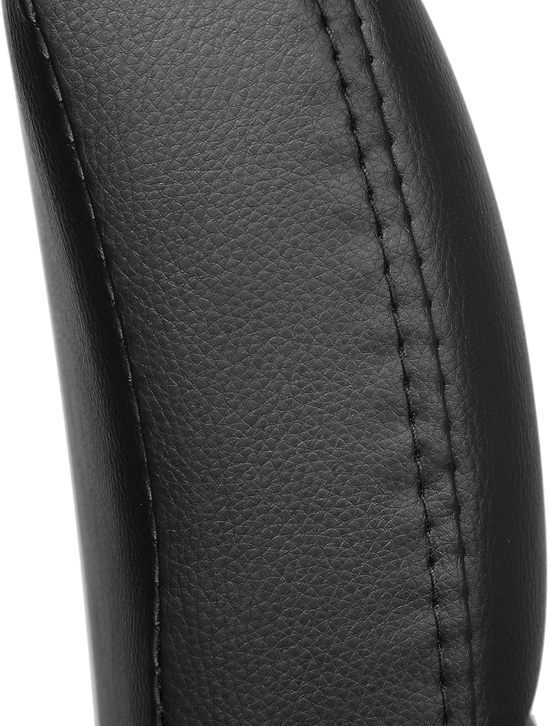 SONGMICS Set 2 scaune bar reglabile pe inaltime, cu spatar, sezut PU si suport picioare, rotatie 360°, 38x45x115 cm, negru