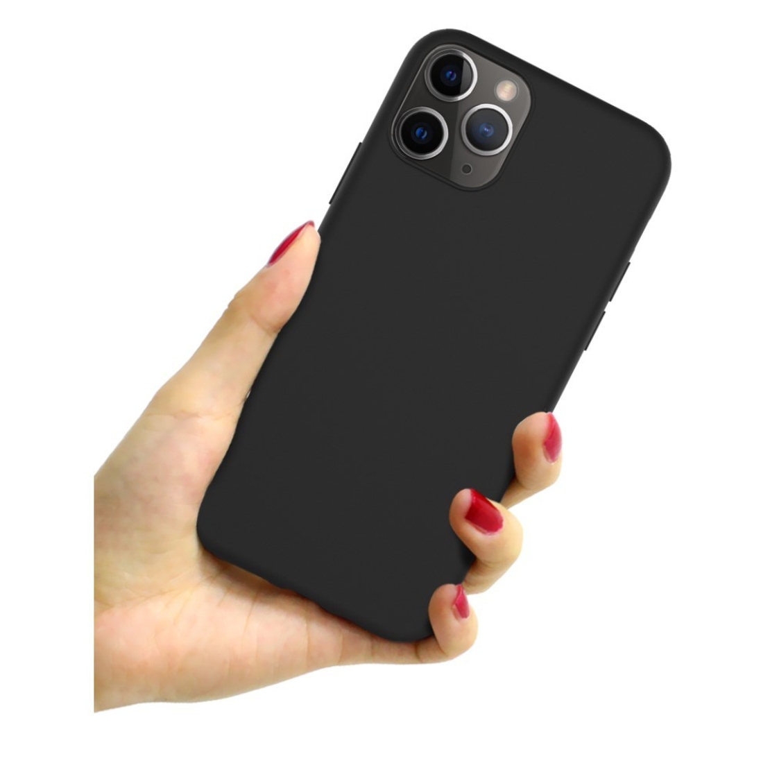 Husa protectie Vafy compatibila cu Samsung A03s Matte Tpu Negru Mat