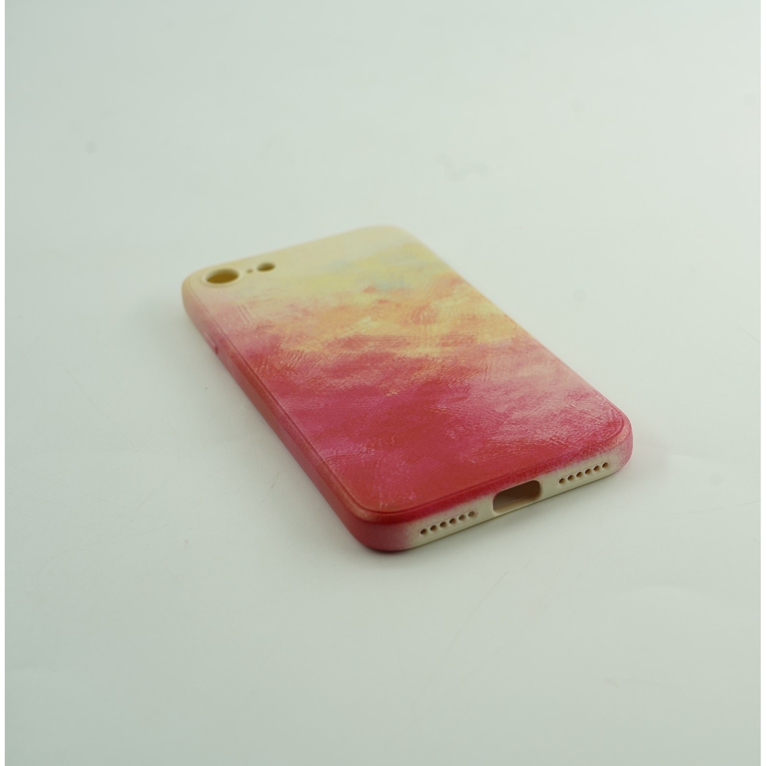 Husa protectie Vafy compatibila cu Apple iPhone 11 Pro Tpu Ombre, Roz/Galben