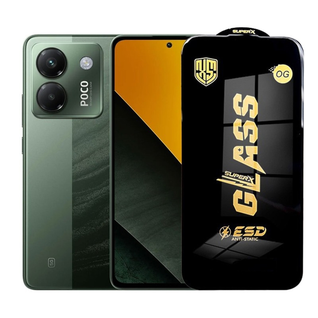 Folie de Protectie pentru Xiaomi Poco M7 Pro, Vafy, Sticla Securizata ESD, Margini Negre, Rezistenta la Zgirieturi, Antistatica, 0.35 mm, Transparenta