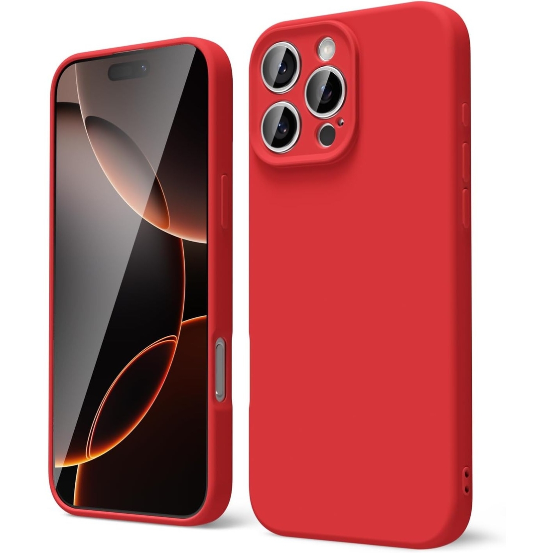 Husa de Protectie Matte TPU, Vafy, pentru Honor 90 Lite, Protectie Camera, Antisoc, Antizgariere, Antialunecare, Acoperire Completa, Rosu