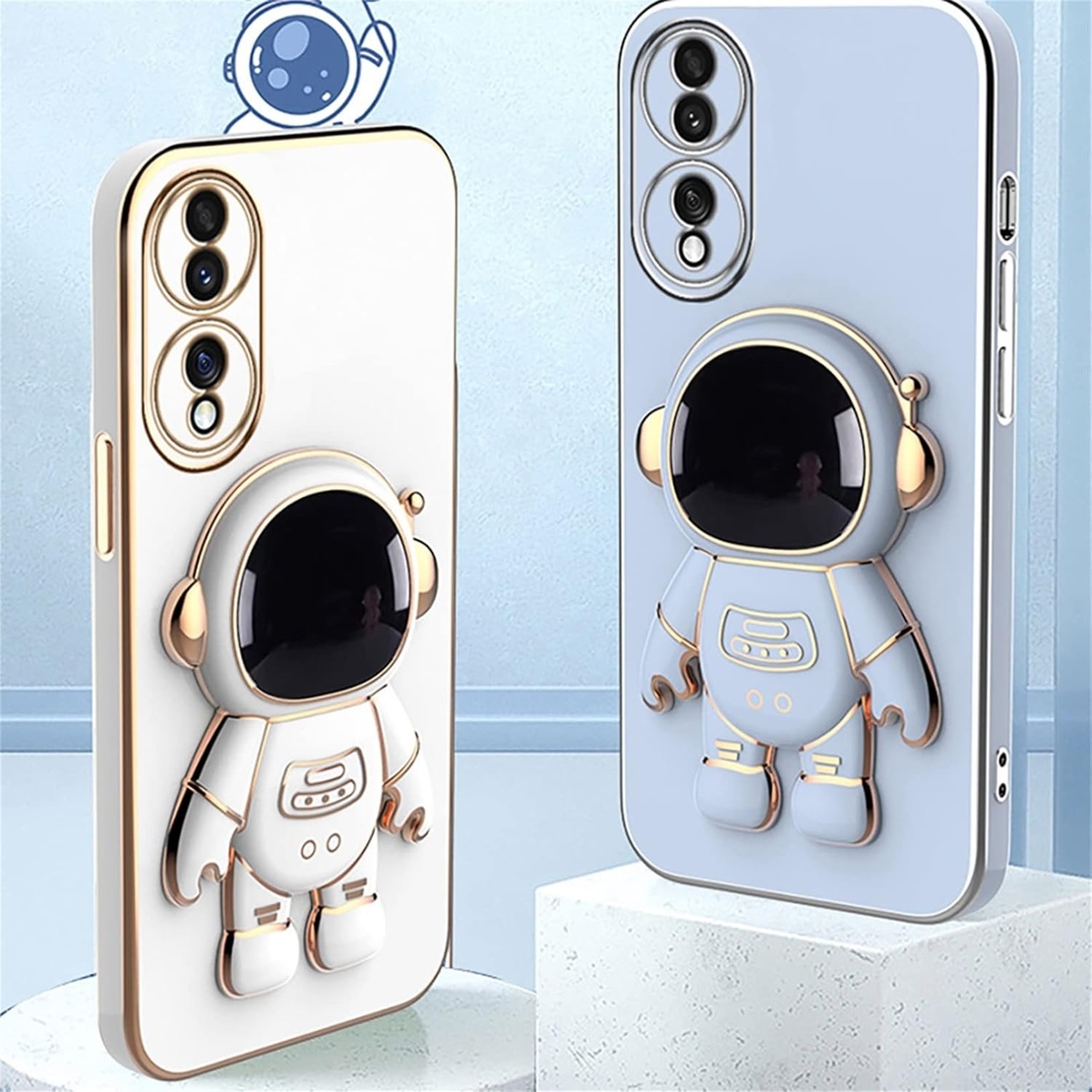 Husa Telefon 2in1, Vafy, Compatibila Huawei Mate 50 Pro, Carcasa TPU cu Suport Inclus Tip Astronaut, Protectie Camere, Albastru