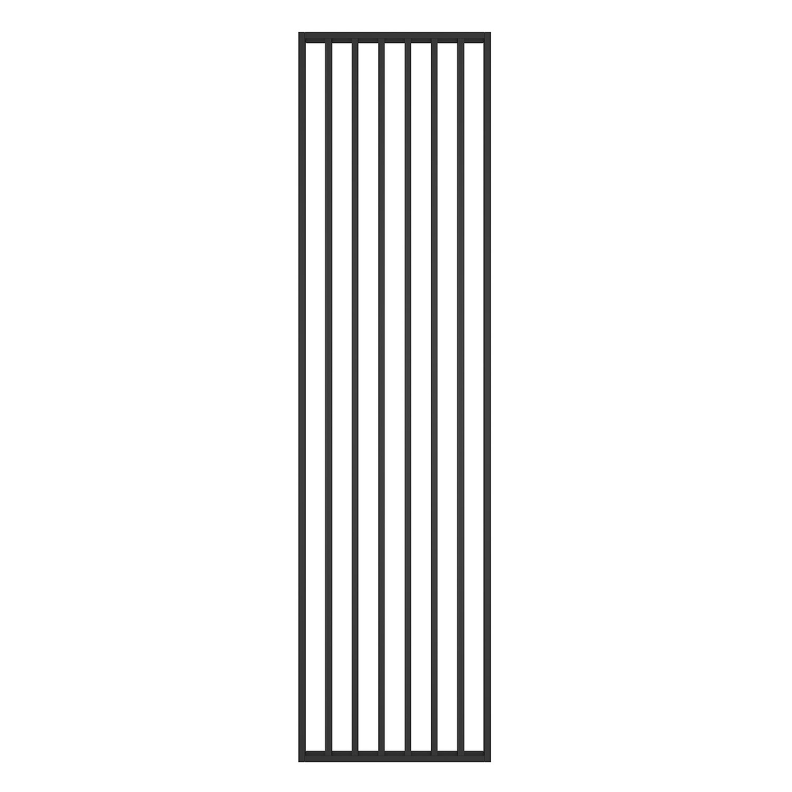 Riflaj perete despartitor MDF, LDA PREMIUM, Negru, 275x58 cm