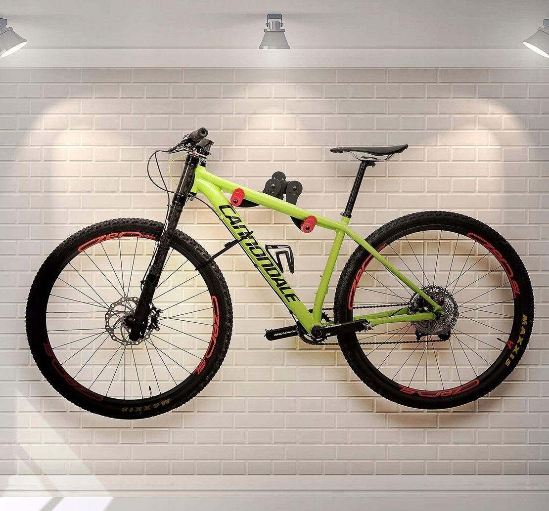 Suport biciclete pliabil pentru perete, metal, 45x36x20 cm