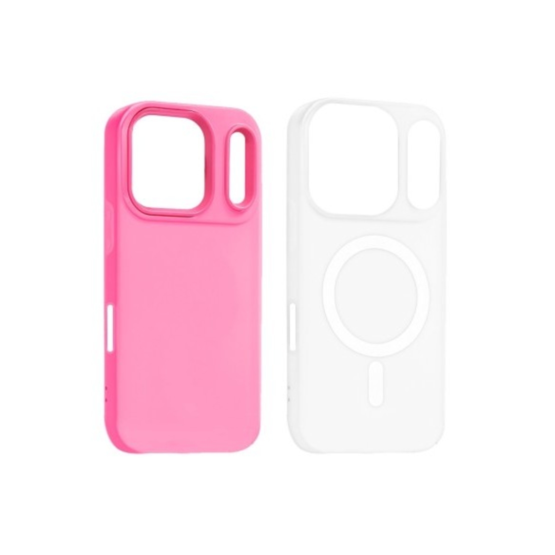 Husa Telefon Jelly Magnetic 2in1, Vafy, Compatibila cu Apple iPhone 17 Pro, din PC+TPU, Magsafe, Finisaj Mat, Roz