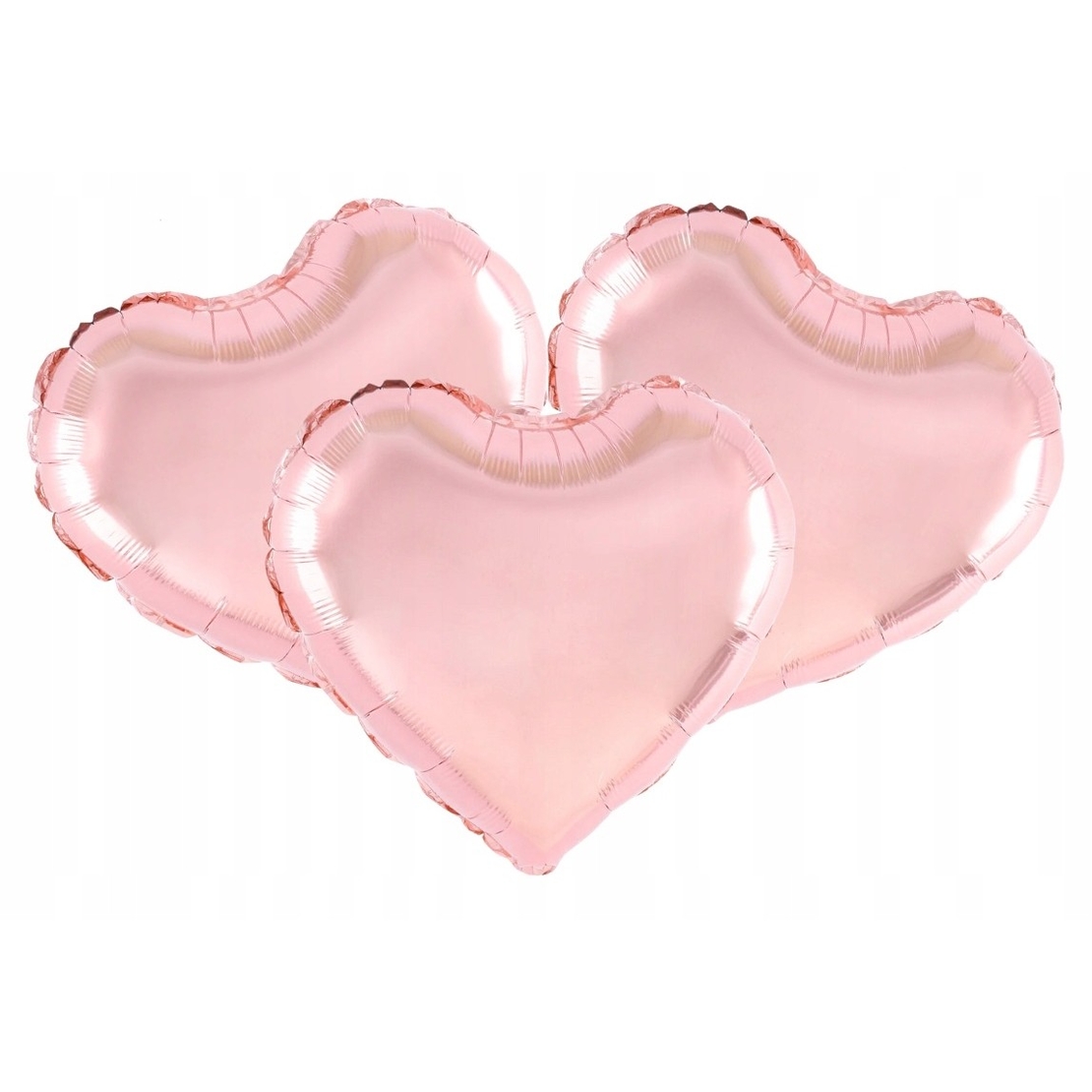 Balon din Folie Metalizata, Flippy, Figurina Inimioara, Model Simplu, Tematica Iubire, 40 cm, Ambalaj Individual, Pai Inclus, Umflare cu Aer sau Heliu, Rose