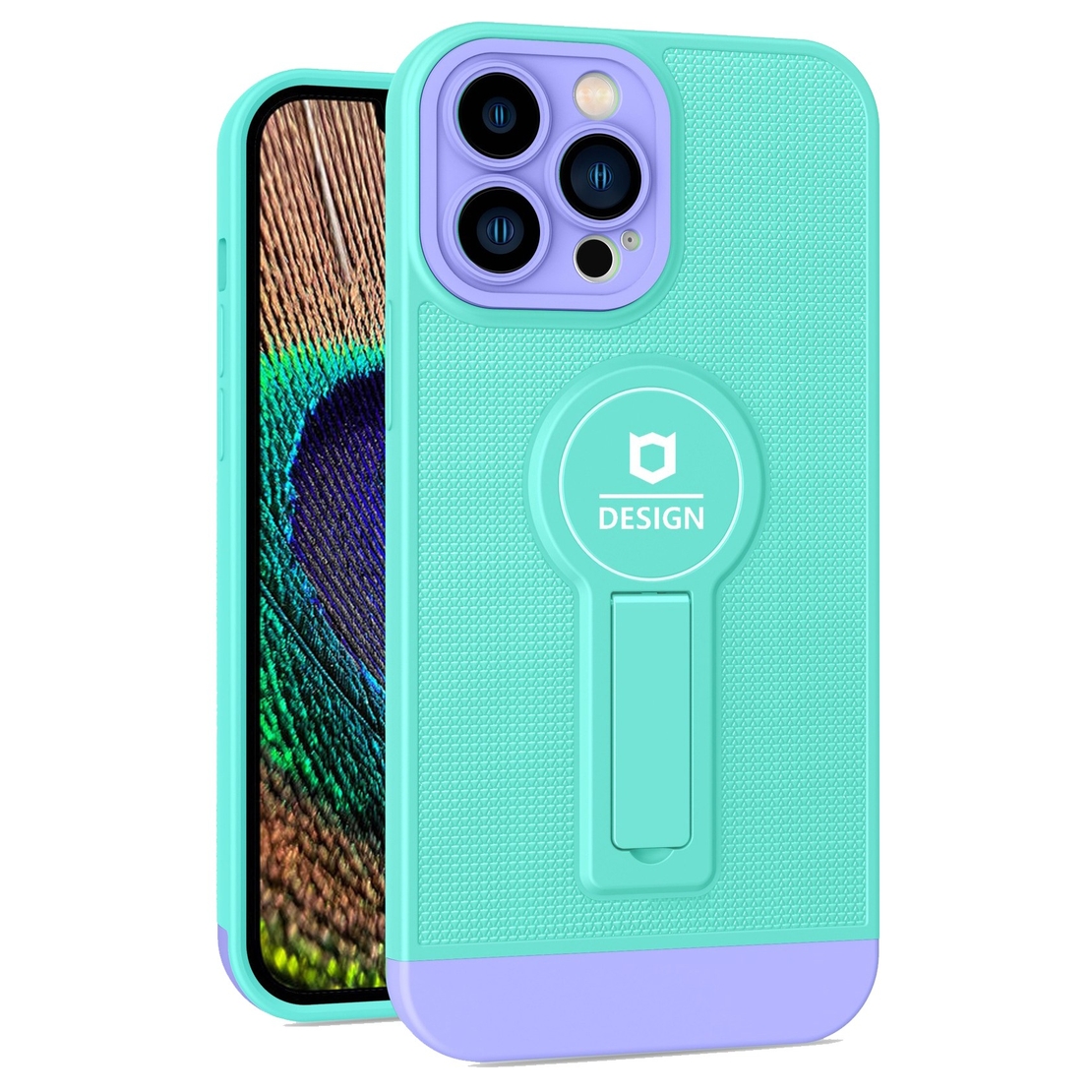 Husa Armor Design cu Stand pentru iPhone 11 Pro Max, Blue/Mov, Suport Auto Magnetic, Wireless Charge, Protectie Antisoc, Vafy