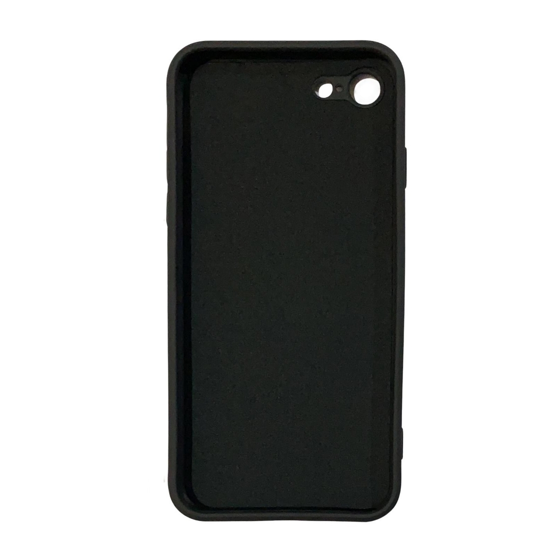 Husa protectie Vafy compatibila cu Apple iPhone 7/8/SE 2020 Liquid Silicone Ring cu suport rotativ Negru