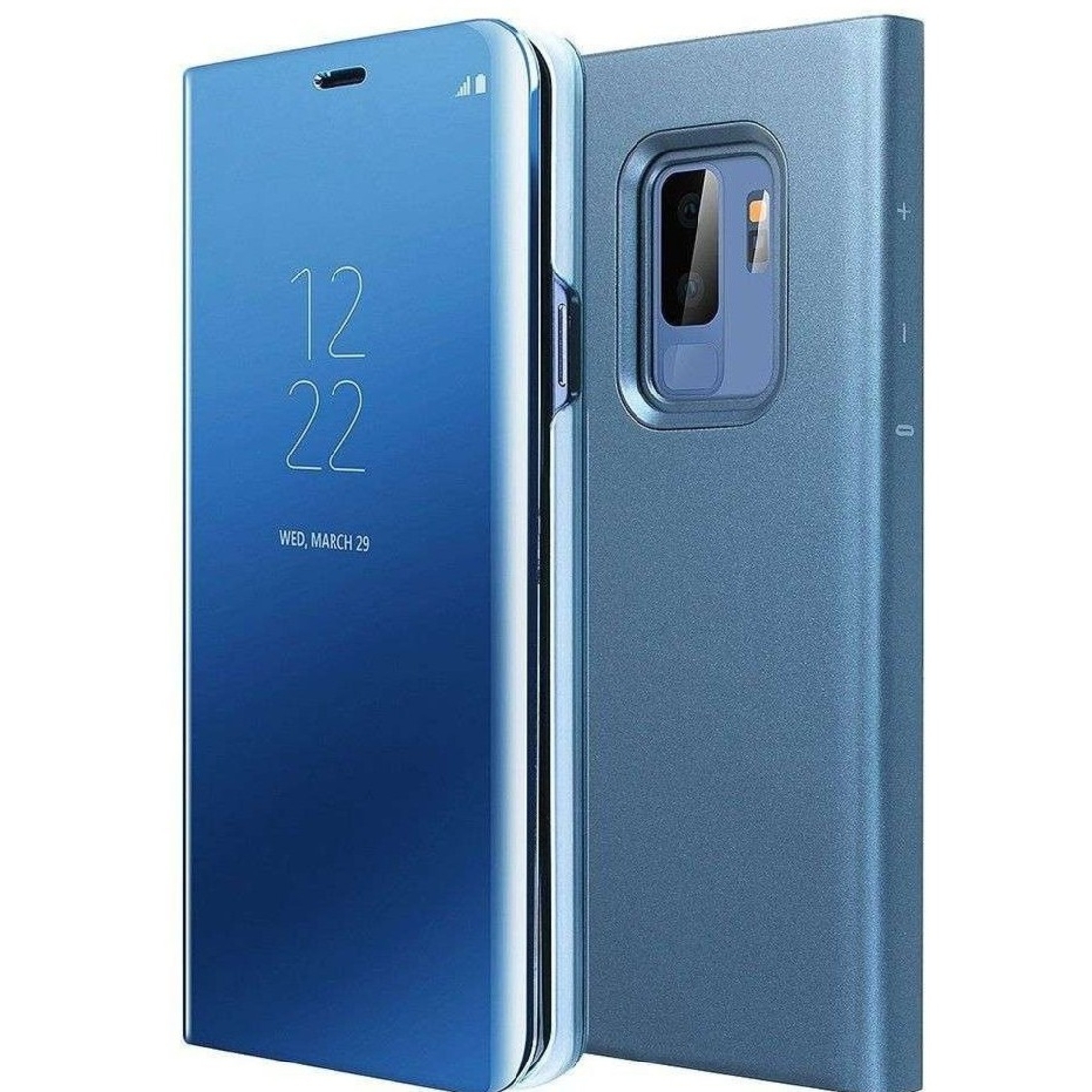 Husa de Protectie, Flippy, pentru Samsung Galaxy S9, Capac Oglinda, din Plastic, Mov