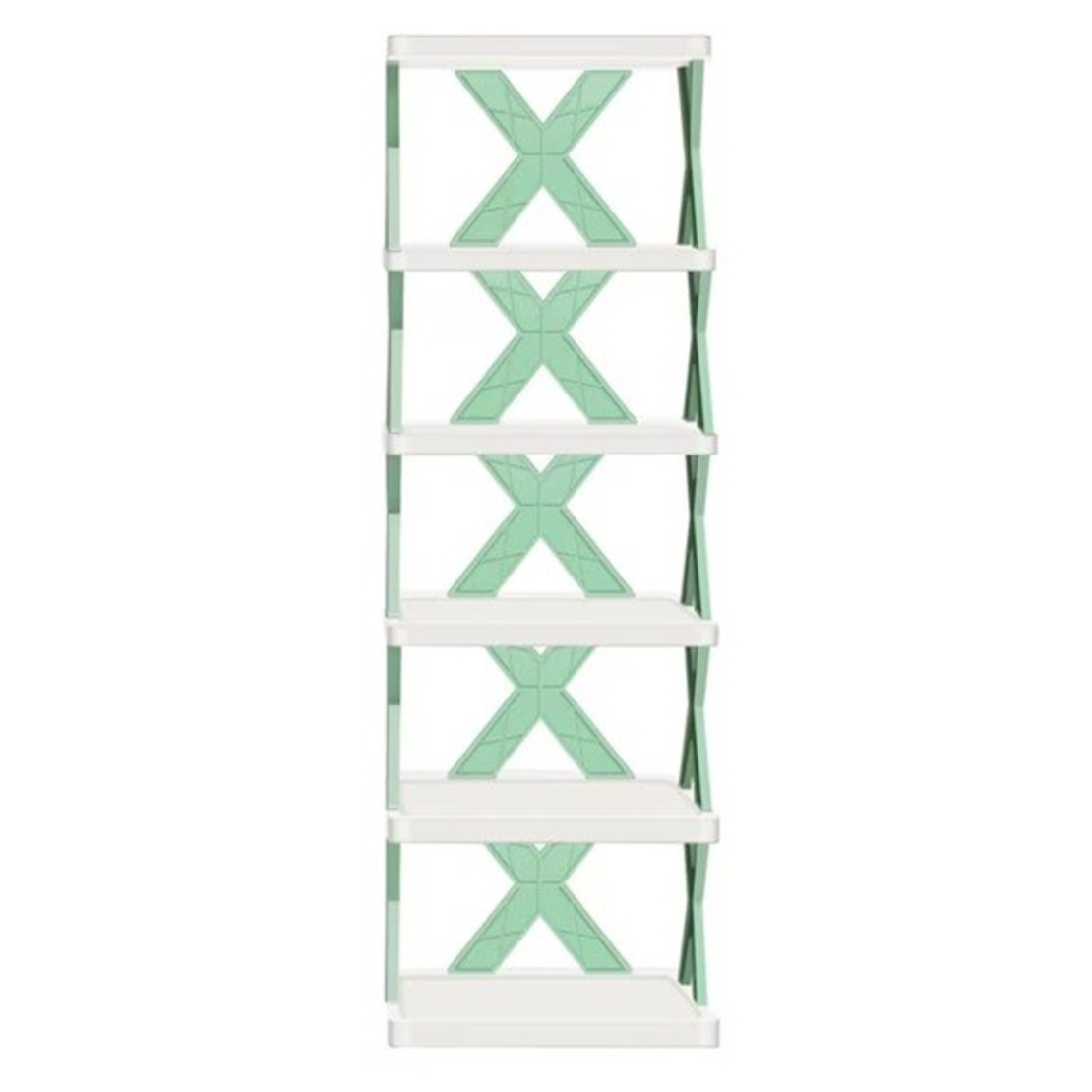Organizator de Pantofi, Flippy, 5 Straturi, din ABS, Suport Modular, 65.5 x 24 x 26 cm, Turcoaz