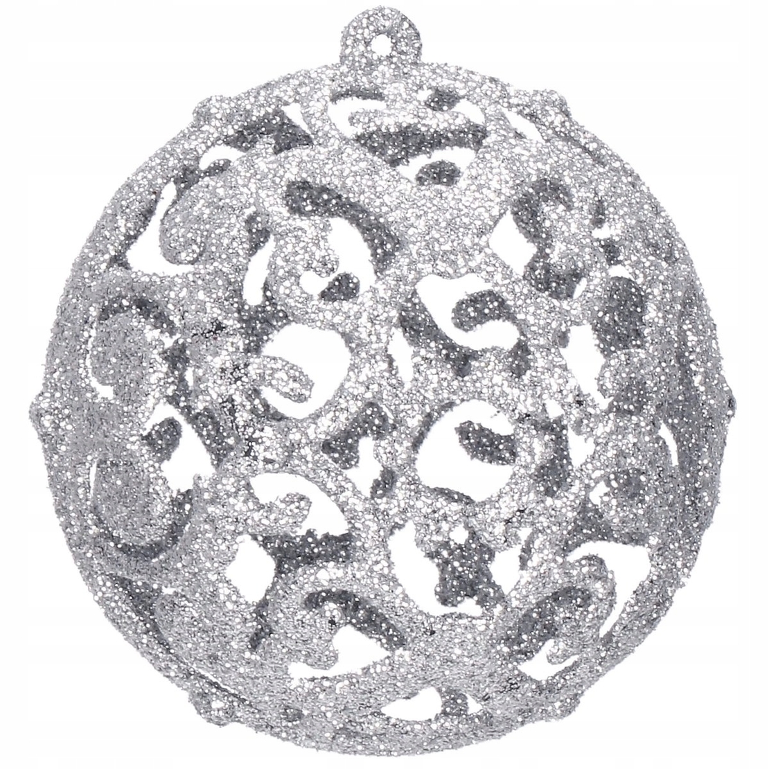 Set globuri si decoratiuni de Craciun, 102 piese, diverse dimensiuni, argintiu