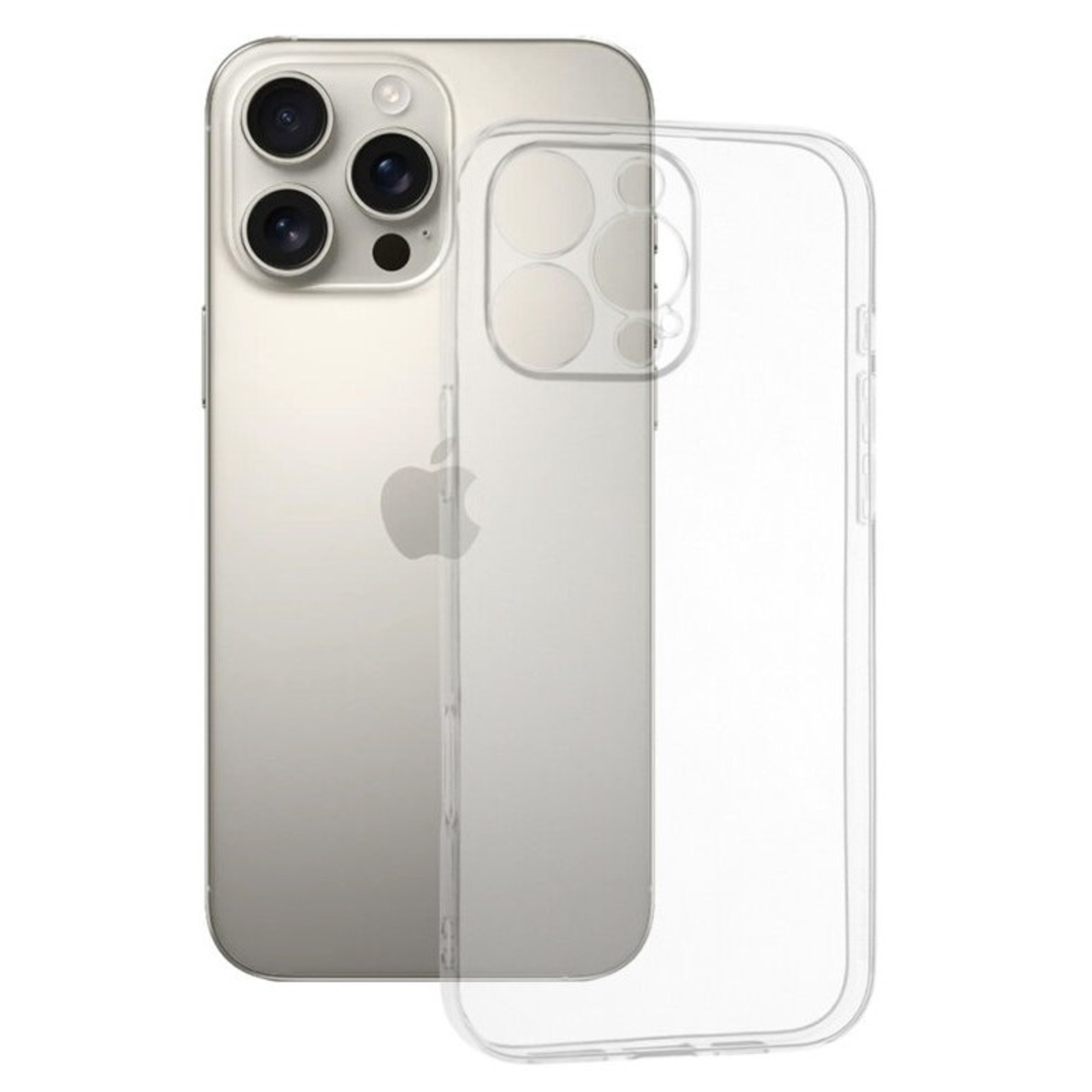 Husa de Protectie, Vafy, pentru Apple iPhone 16 Pro, TPU Protect Plus, cu Dust Plug, Transparent