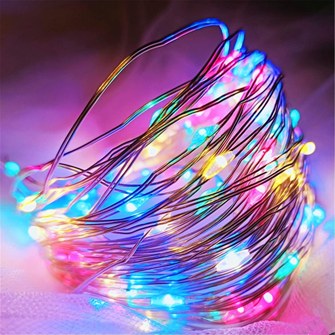 Instalatie Craciun, 15 m, 150 Led-uri, Liniara, Multicolor, 8 jocuri de lumini, Transformator, Interconectabila, Prelungitor 3 m inclus, Fir Cupru, Vafy
