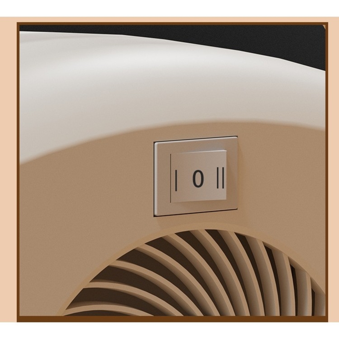 Aeroterma cu Incalzire Ceramica PTC, Vafy, din ABS, Oprire Automata, Protectie Supraincalzire, 700/1200W, 220V, 21 x 16 x 11 cm, Gri