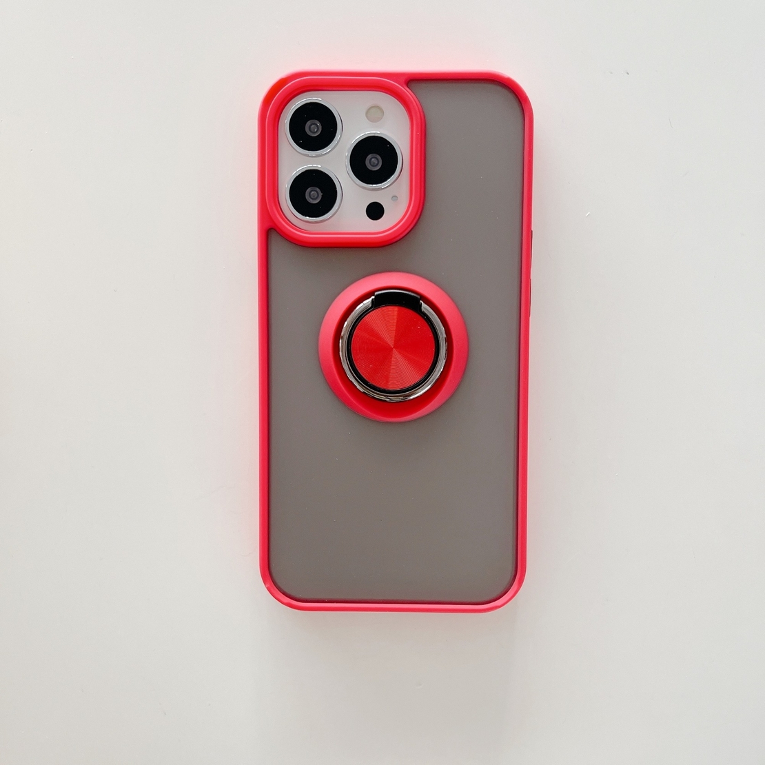 Husa de protectie Vafy compatibila cu Apple iPhone 13 Mini,Defender cu prindere inel,Rosu