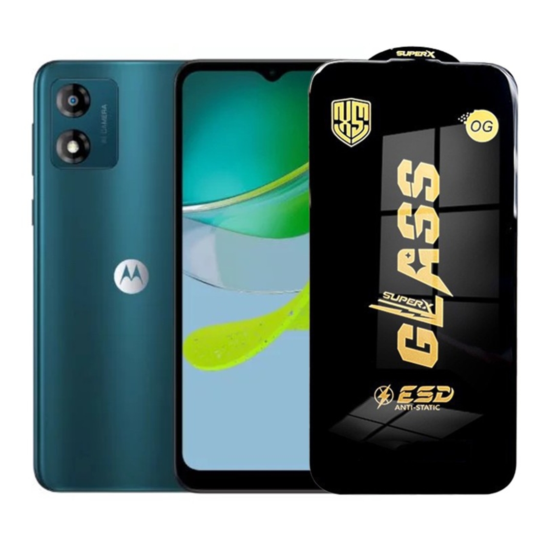 Folie de Protectie pentru Motorola Moto E13, Vafy, Sticla Securizata ESD, Margini Negre, Rezistenta la Zgirieturi, Antistatica, 0.35 mm, Transparenta