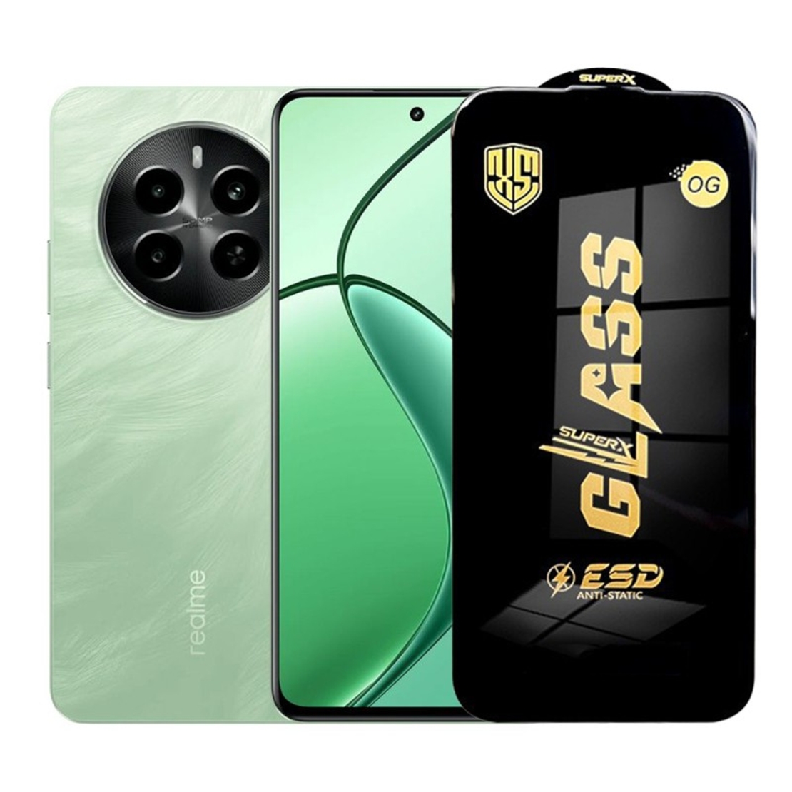Folie de Protectie pentru Realme P1, Vafy, Sticla Securizata ESD, Margini Negre, Rezistenta la Zgirieturi, Antistatica, 0.35 mm, Transparenta