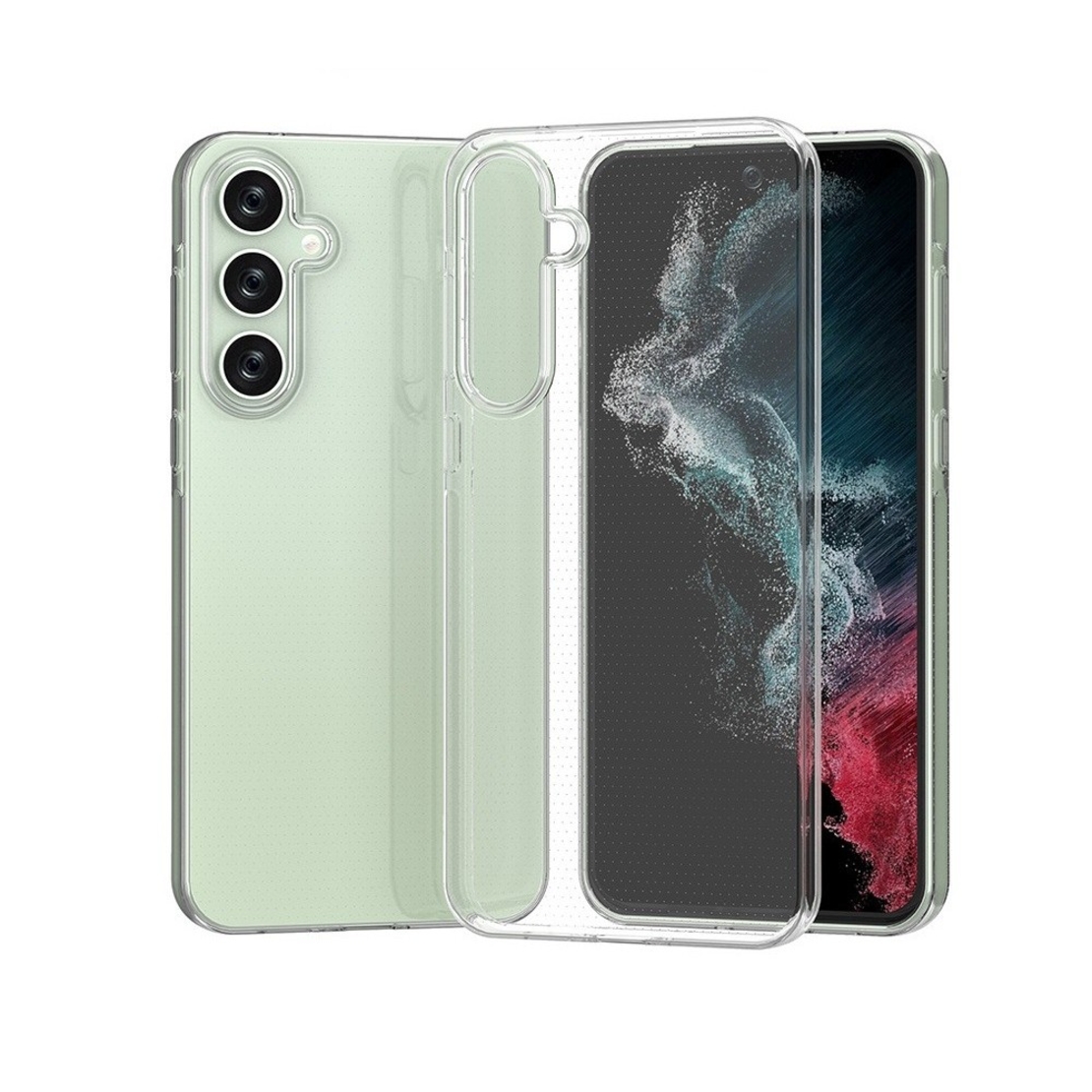 Husa Telefon, Vafy, Compatibila Samsung Galaxy A15/A15 5G, Protect Plus TPU, 0.8-0.9 mm, Transparent