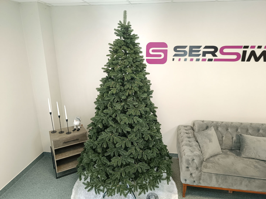 Brad artificial Christmas Deluxe by Sersimo, Canada verde, 3D, 250cm