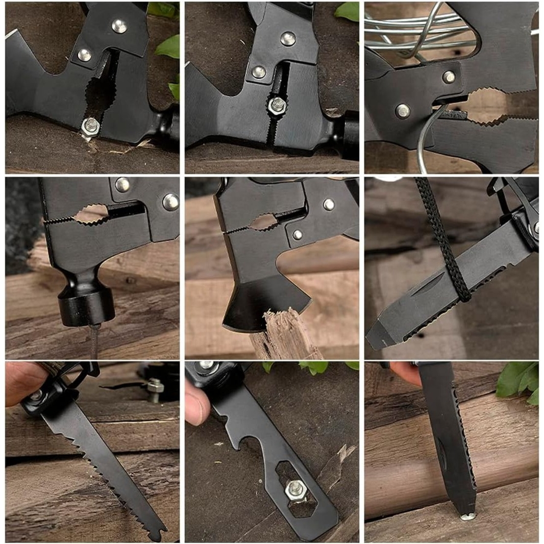 Kit Supravietuire Multifunctional Vafy, Instrumente Profesionale, Sub Forma de Trusa, pentru Camping, Drumetii si Aventuri in Aer Liber, Albastru