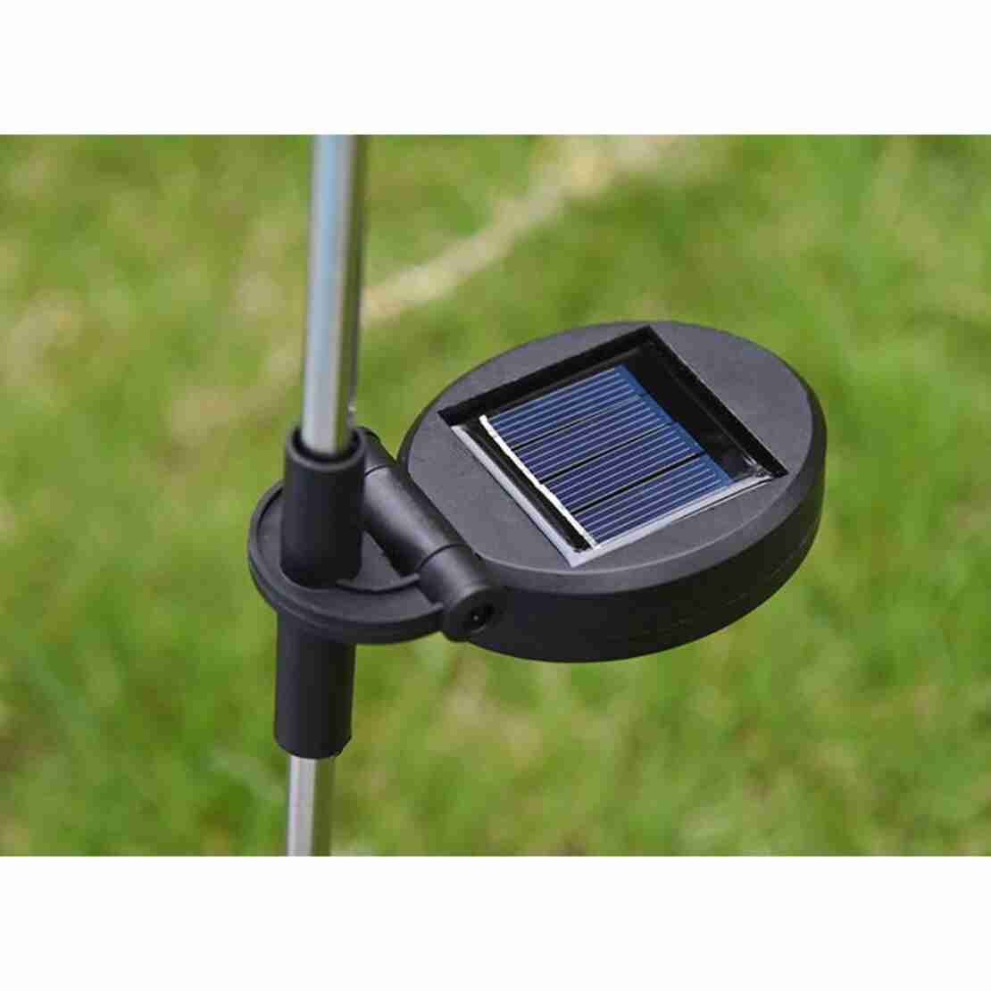 Lampa solara LED tip Floarea Soarelui cu 3 flori, inaltime 70 cm, Pentru gradina, Flippy