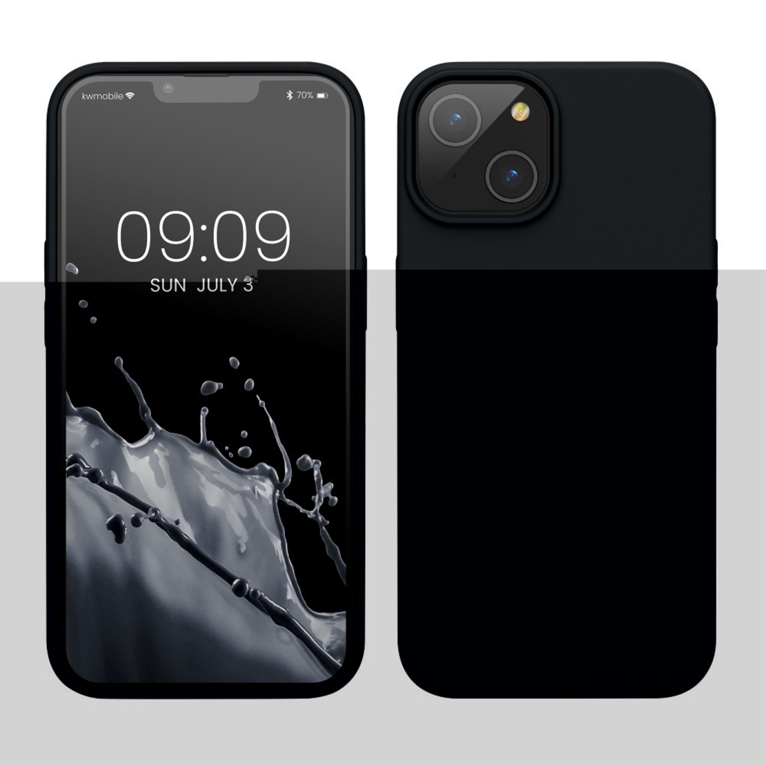 Husa protectie Vafy compatibila cu Samsung Galaxy A02S Liquid Silicone Case Negru