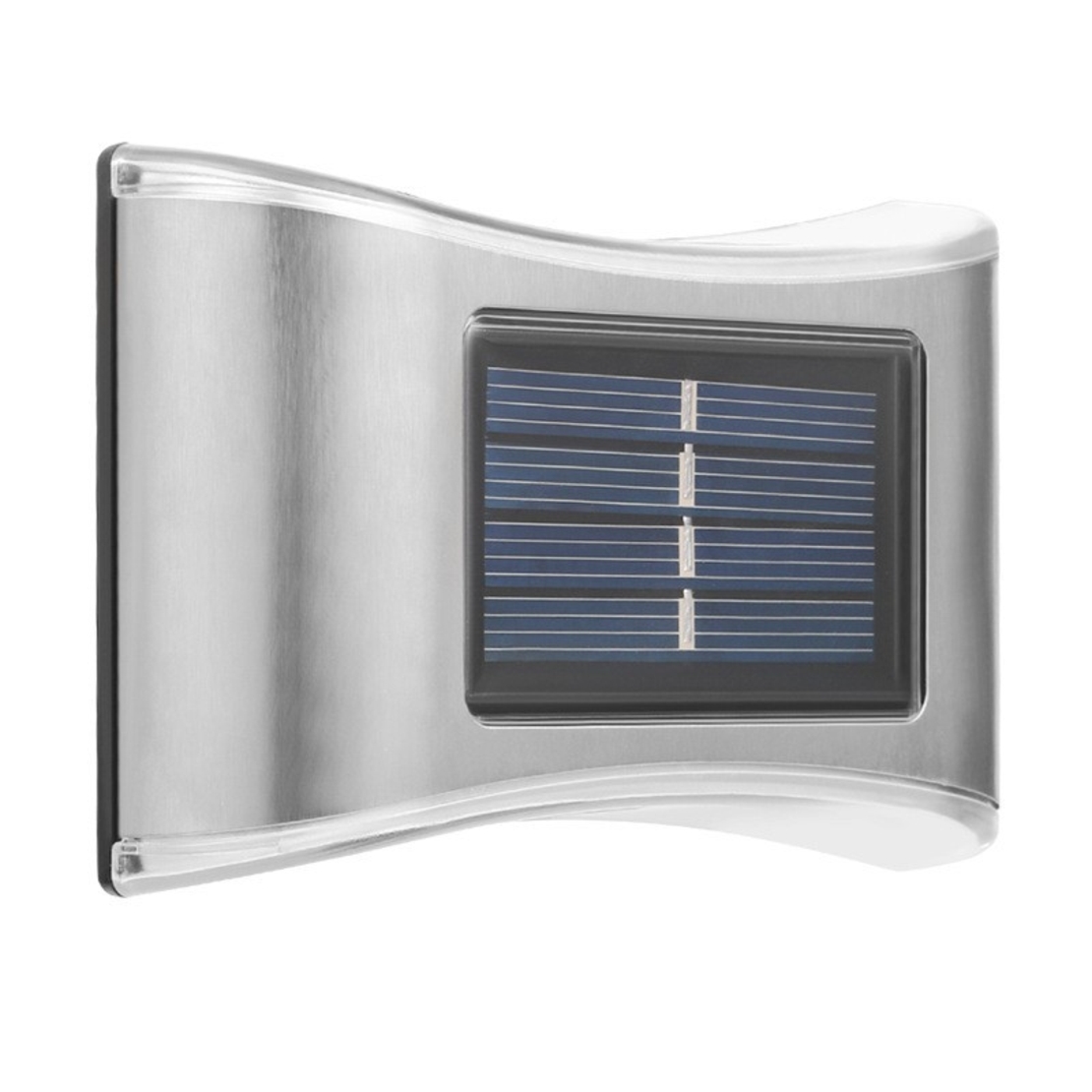 Aplica solara LED pentru Gradina, Flippy, Set 4 Bucati, ABS/Policarbonat, IP65, 6 LED-uri, pentru perete, trepte, borduri, terasa, 1.2V, 600 mah, 10 x 6.5 cm, 2 moduri de prindere, Lumina Alb Rece, Gri