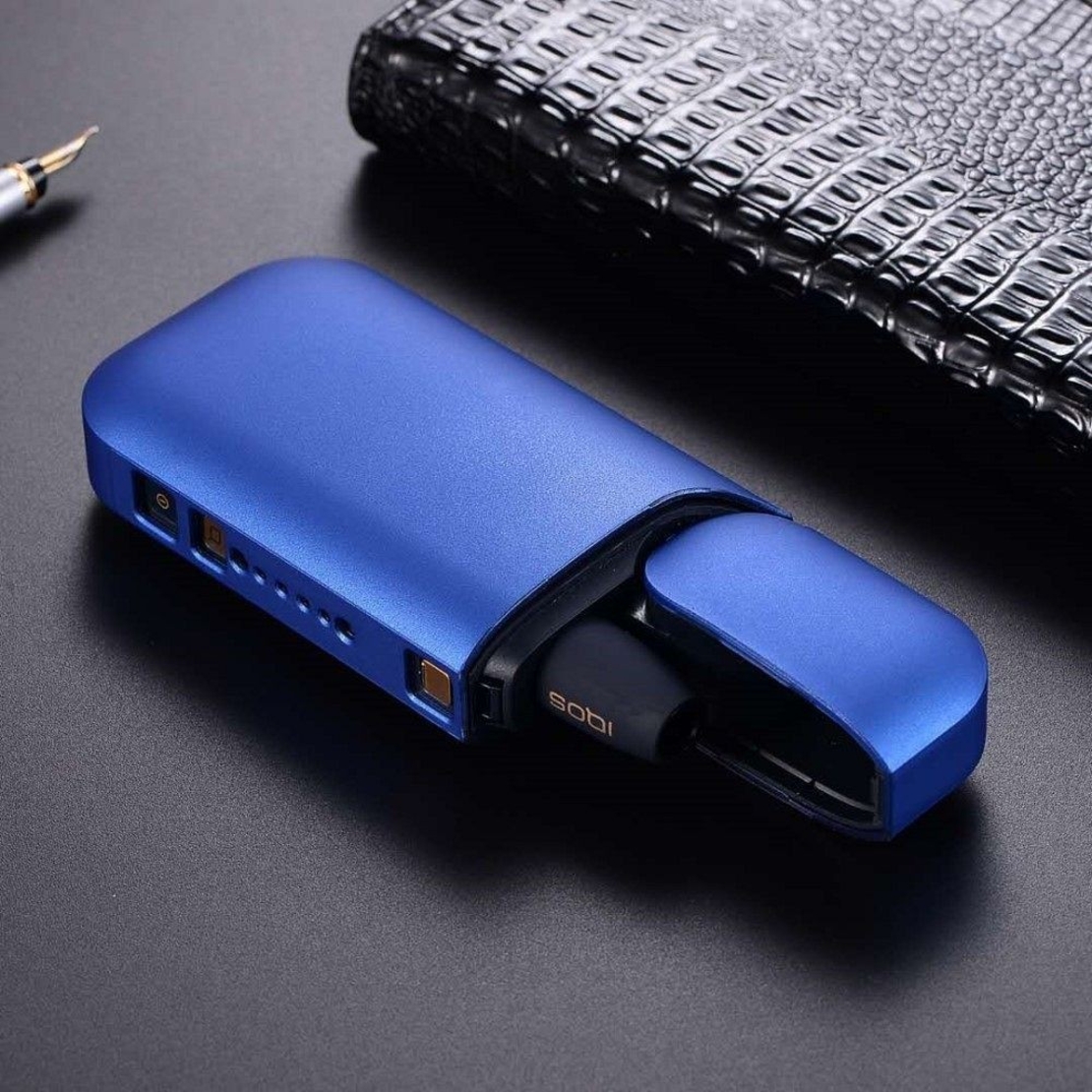 Husa Vafy pentru IQOS 2.4 Plus, Capac de Protectie, Anti Soc si Zgarieturi, Full Body, din Plastic, 11.5 x 5 x 2.3 cm, Albastru