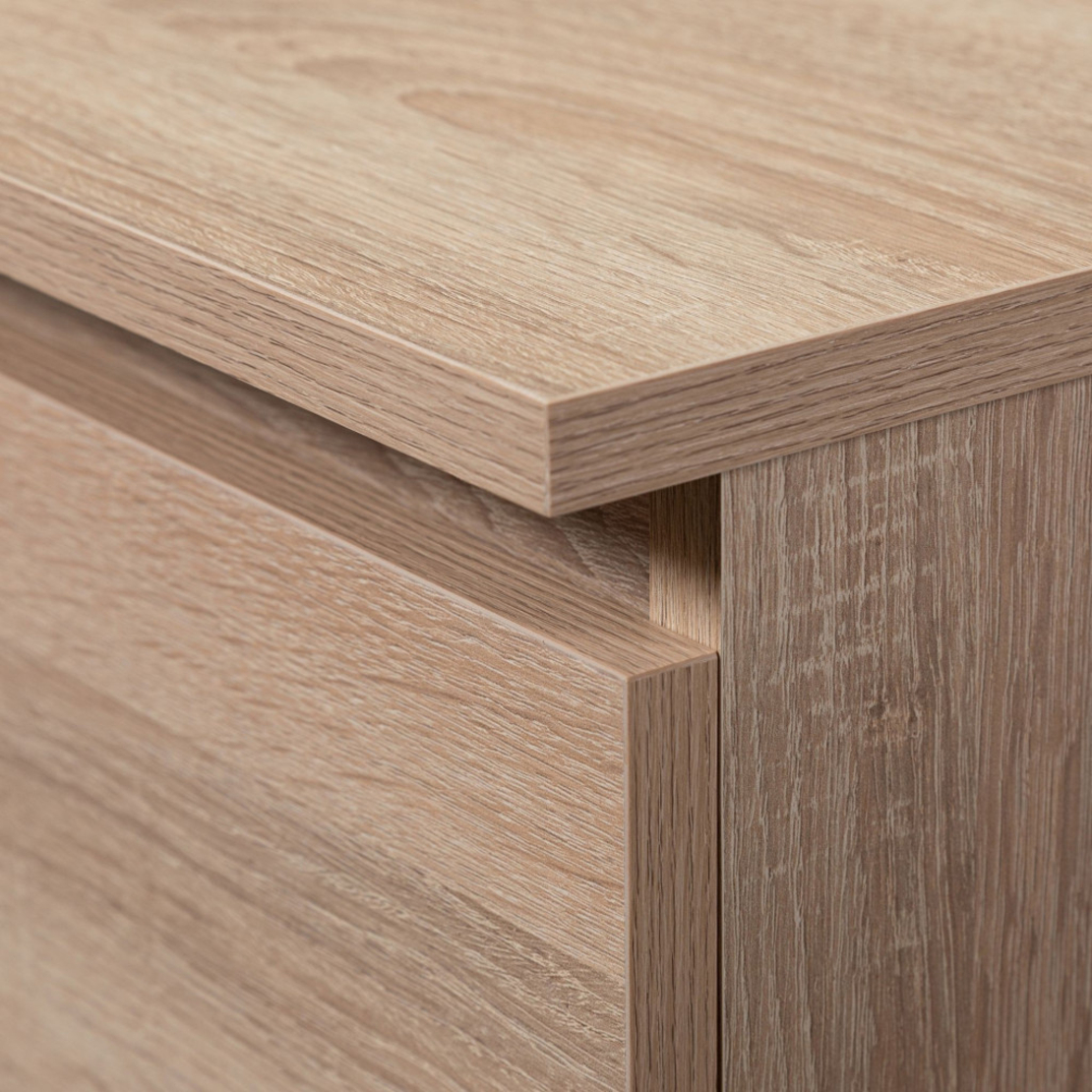 Dulap cu 8 etajere, PAL laminat 16 mm, 80x35x180 cm, stejar sonoma