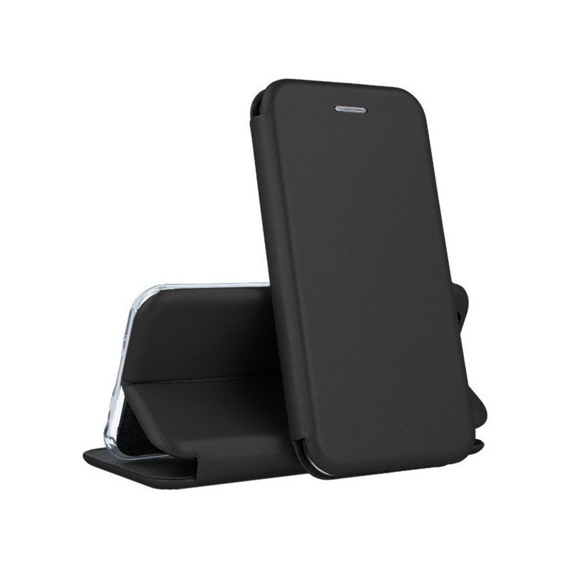 Husa de protectie Vafy compatibila cu Apple iPhone 12/12 Pro Magnet Book Case Negru