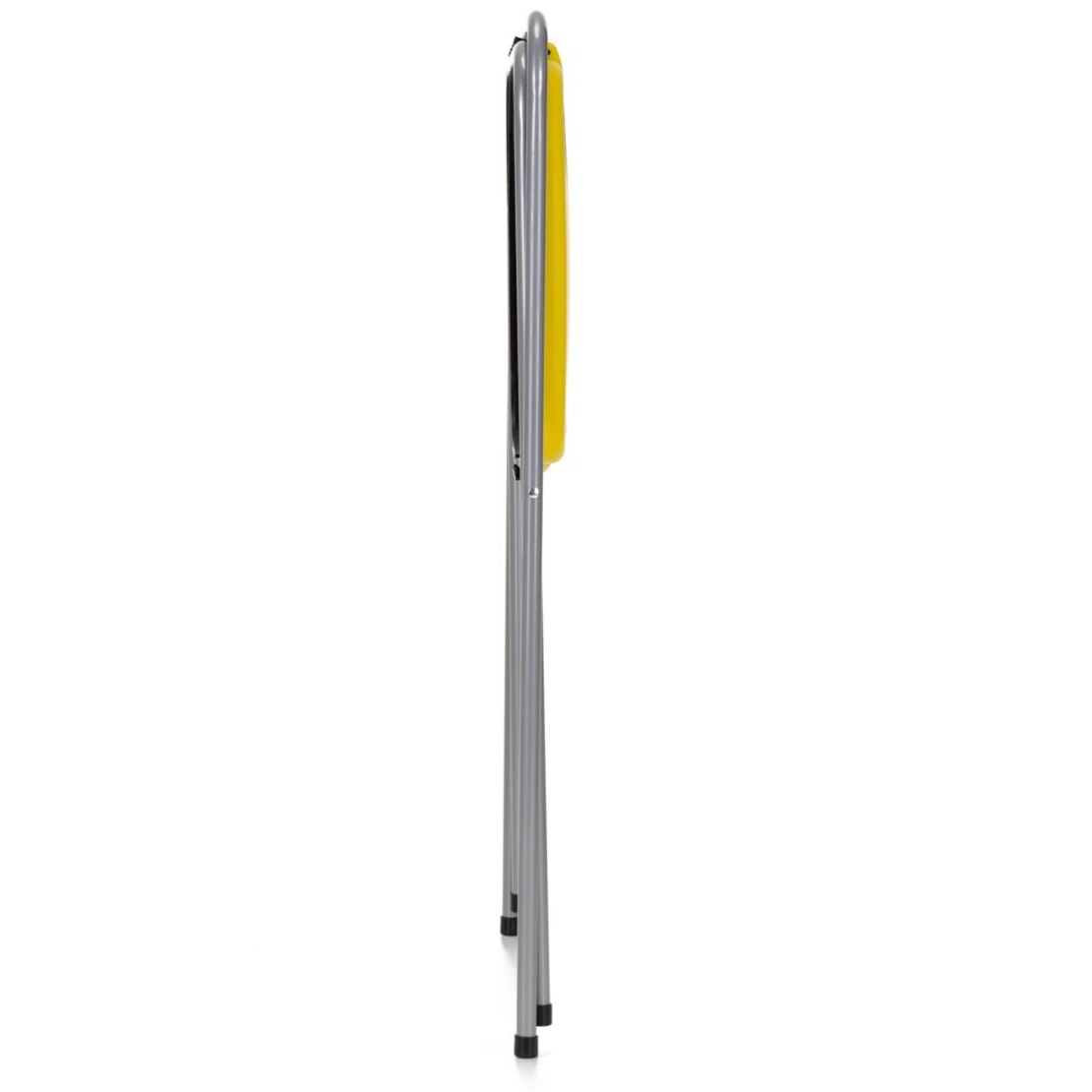 Cos de gunoi selectiv cu 2 compartimente, cadru metalic si capace PP, 68x42x75 cm
