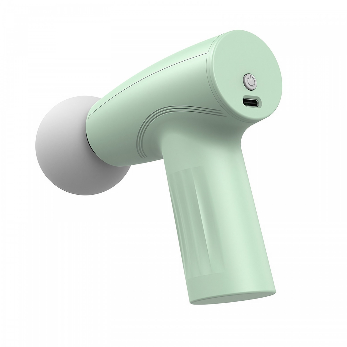 Mini Aparat de Masaj, Vafy, Tip Pistol, Incarcare USB Tip C, Portabil, Pentru Relaxare Musculara, Autonomie 120 Min, 3 Trepte de Viteza, Verde