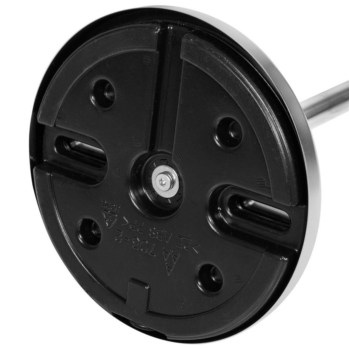 Suport hartie igienica 2 in 1 cu tija mobila, 68.5cm, argintiu