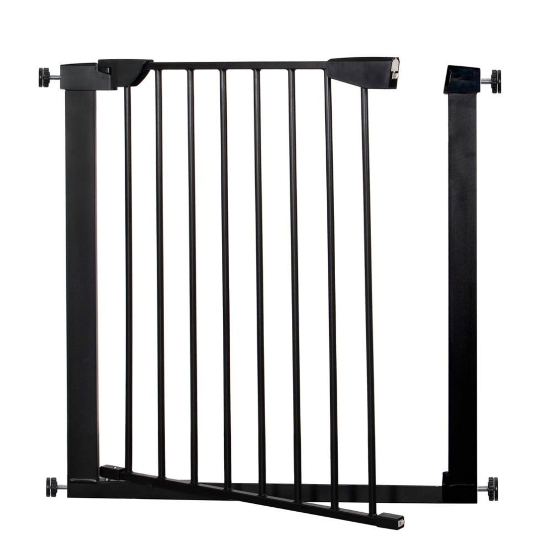 Poarta de siguranta Safety Gate pentru scari, ajustabila 75-82 cm, din otel, neagra