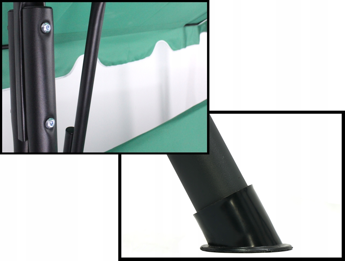 Leagan balansoar gradina Sersimo Modena, 3 locuri, 220kg, verde