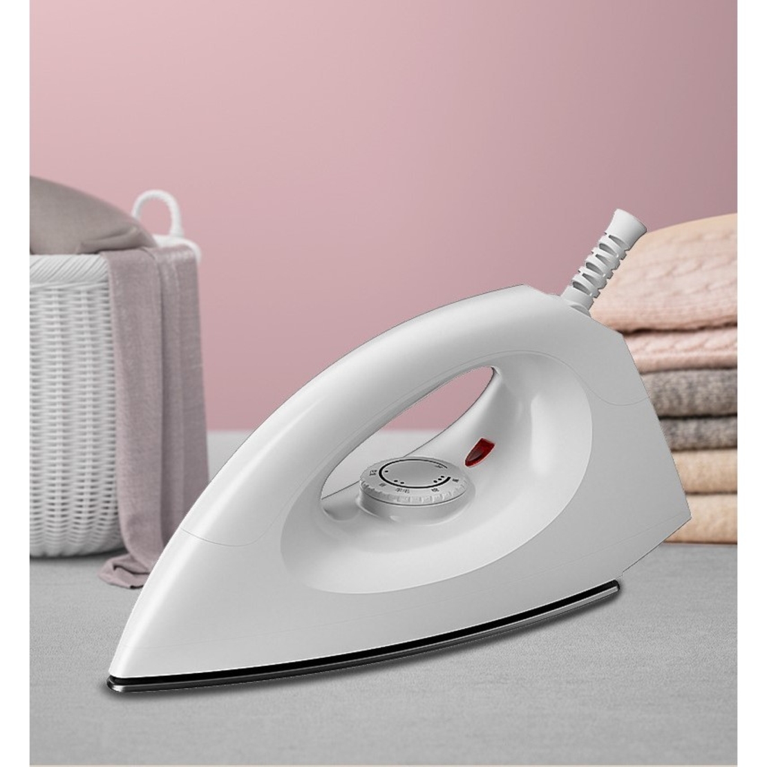 Fier de Calcat Royal, Flippy, 1000W, Fier de Calcat pentru Calatorii, Talpa Ceramica, 24.5x10.5x11.7 cm, Alb
