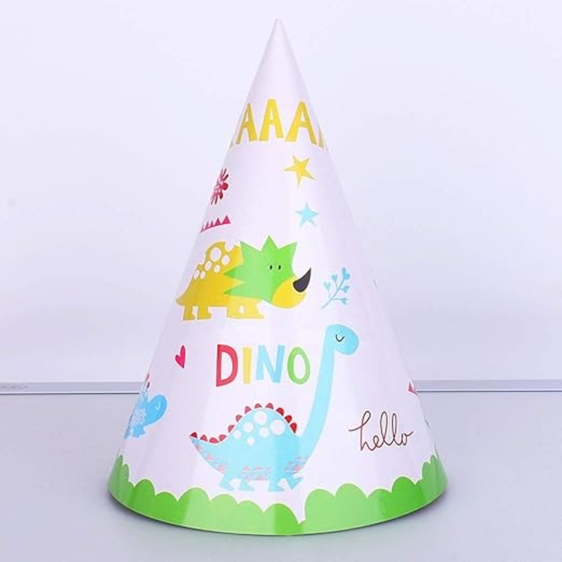 Set 6 Coifuri, Flippy, Colectia Dino Park, 20 x 14 cm, din Carton, Multicolor