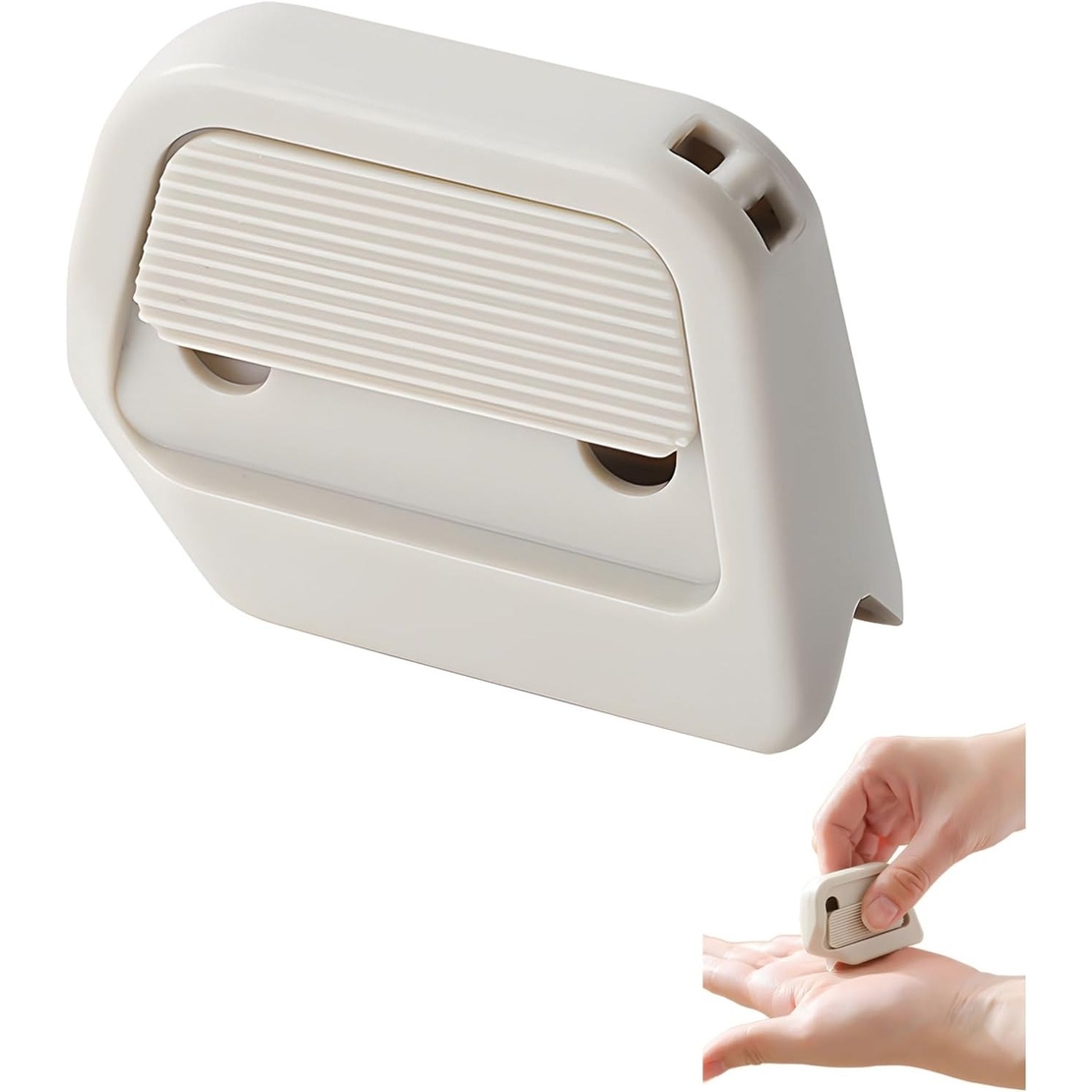 Cutter Portabil, Vafy, din ABS, Magnetic, Lama Ceramica, Autoretractabila, Universal, Alb