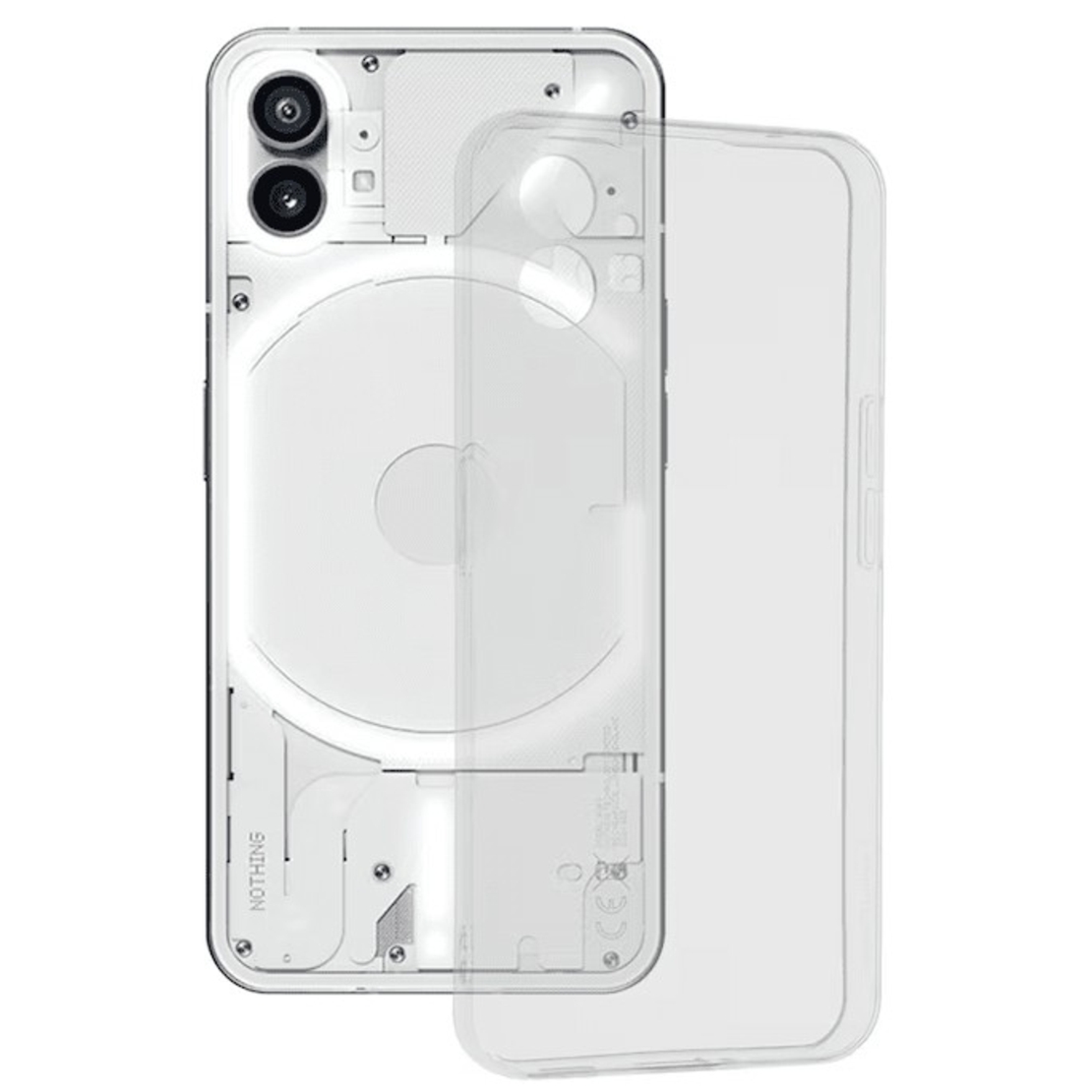 Husa de Protectie, Vafy, pentru Nothing Phone 1, TPU Protect Plus, cu Dust Plug, Transparent