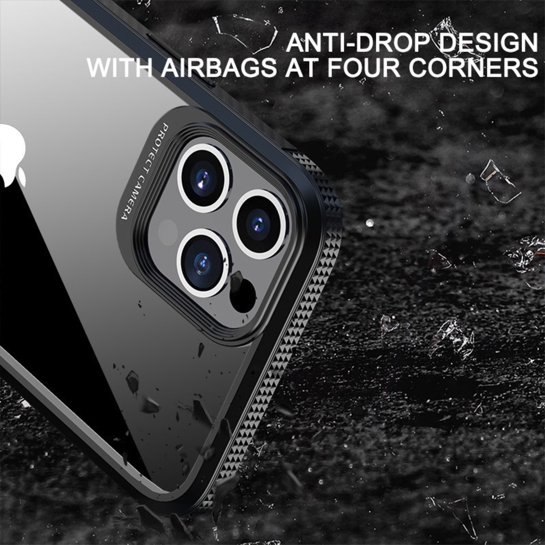 Husa Hibrid Defender MG Series pentru iPhone 14 Plus, Vafy, Protectie Antisoc, Negru
