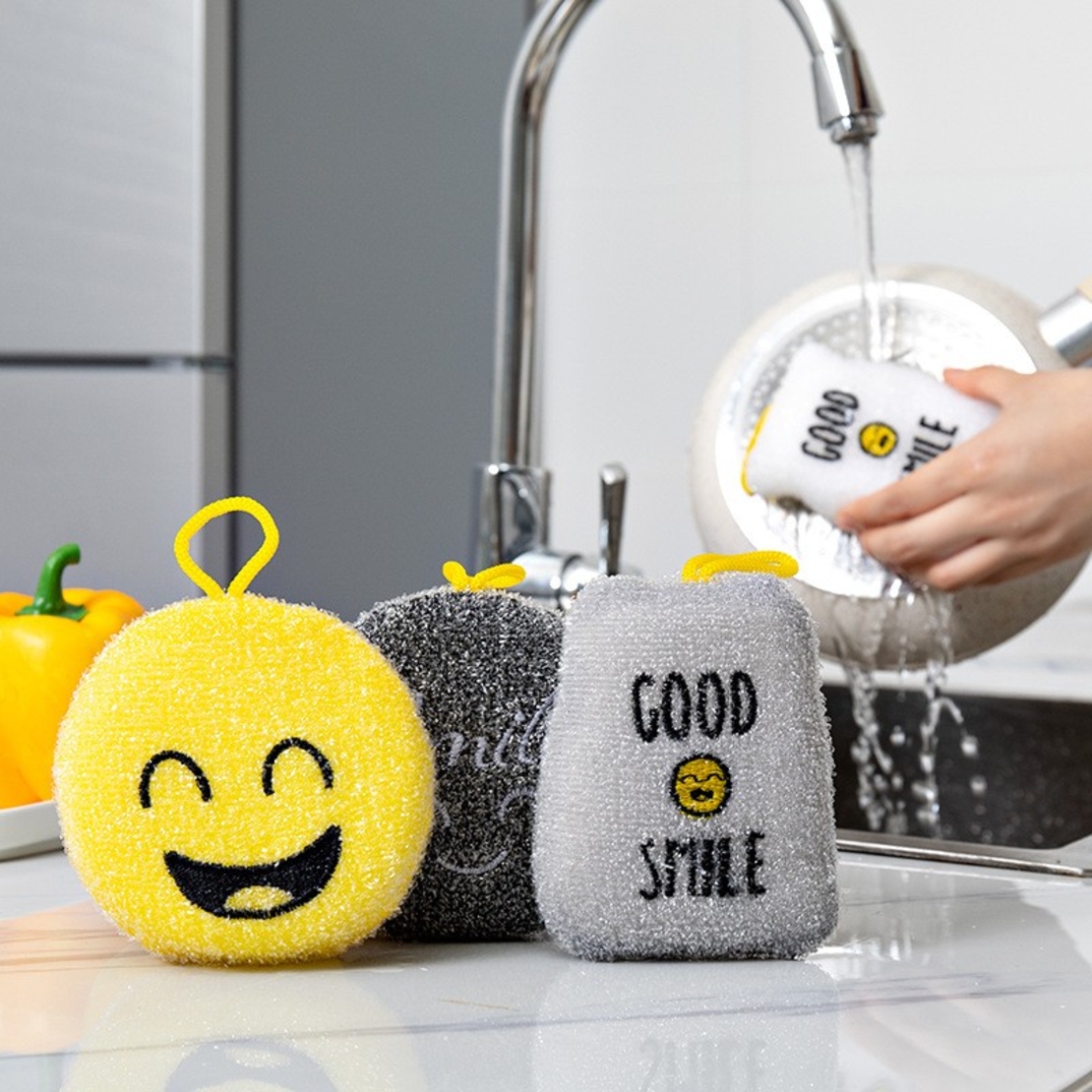 Set 4 bureti de vase Flippy cu tematica Funny Model 1
