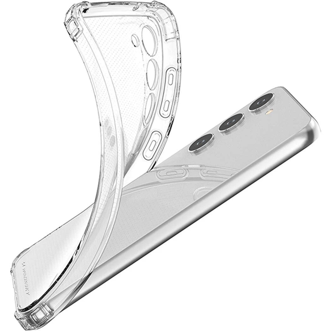 Husa de protectie Vafy, TPU, pentru Samsung A14 5G, Antisoc, Protectie colturi, Rezistenta la impact, Transparenta