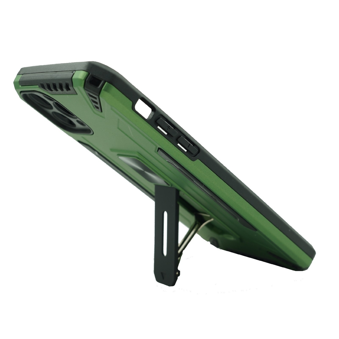 Husa de protectie Vafy compatibila cu Apple iPhone 11Pro Defender Model 4 cu suport, Verde deschis