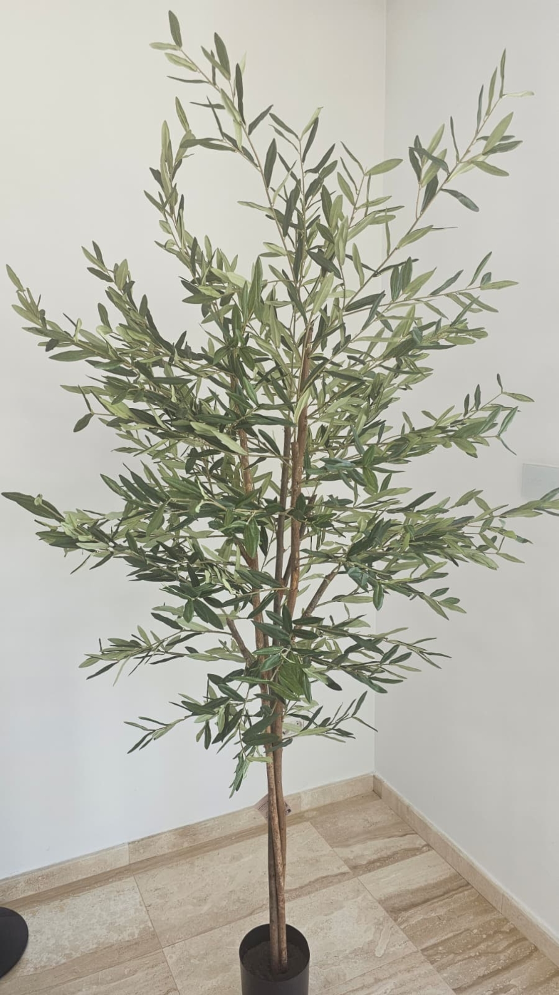 Planta artificiala Atmosphera Maslin decorativ cu ghiveci, 210 cm, verde