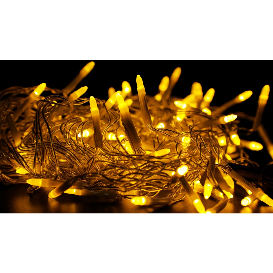 Sectiune Instalatie de Craciun, Vafy®, Tip Turturi, Fara Alimentator, 5m, 143 LED-uri, 8 Jocuri de Lumini, Fir Transparent, Lumina Alb Cald, IP44, Interconectabila