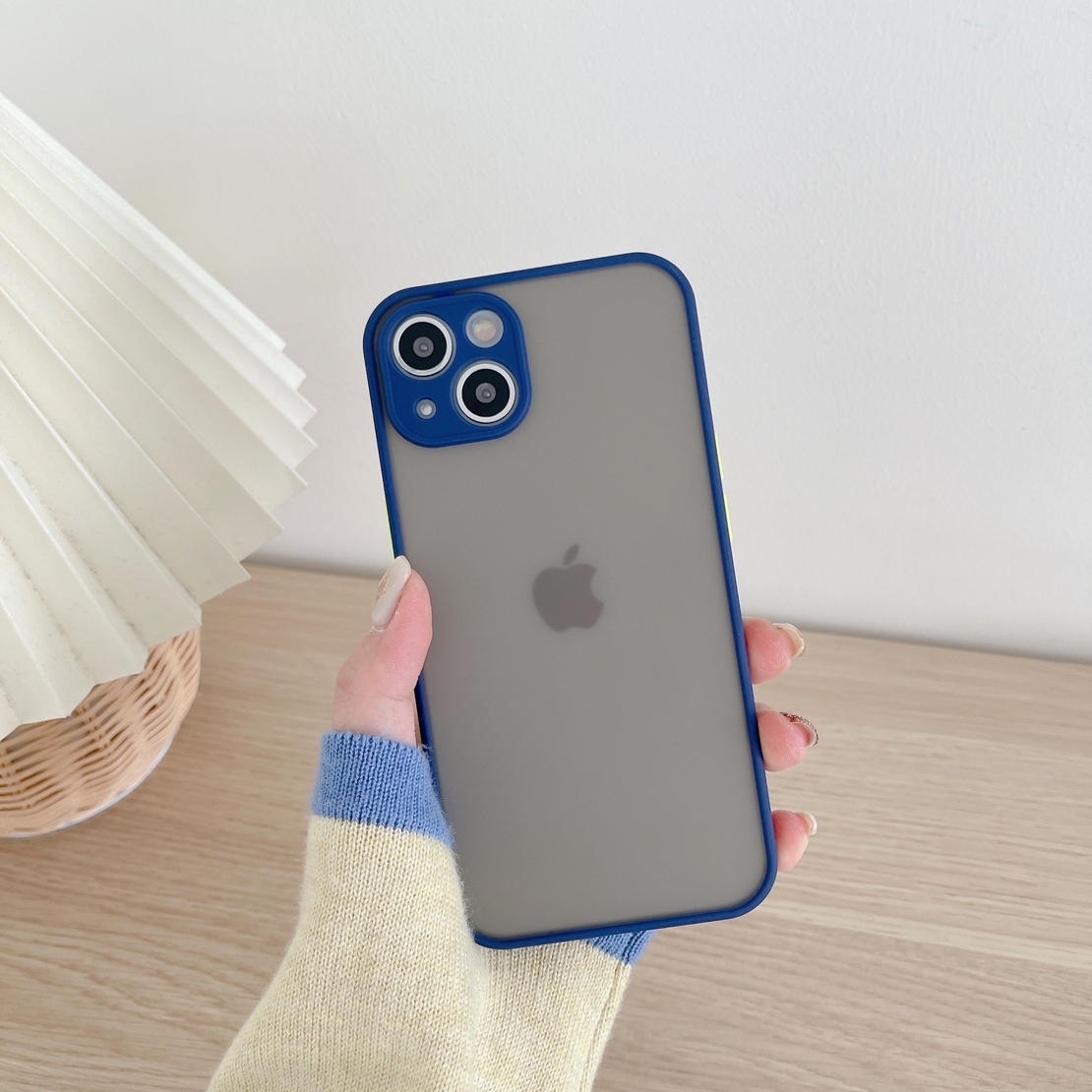 Husa protectie Vafy compatibila cu Apple iPhone 13 Mini Phantom Tpu Albastru