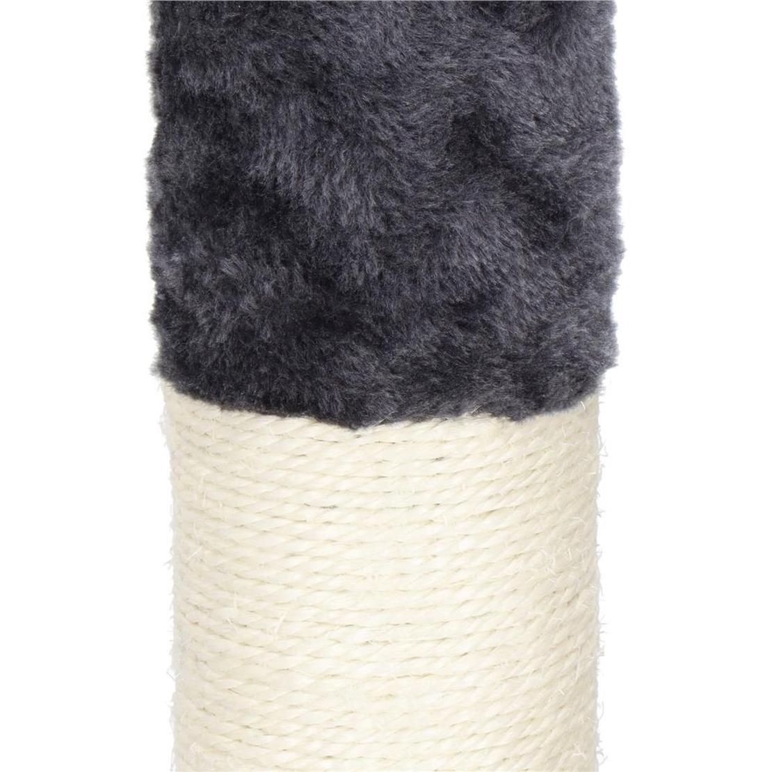 Ansamblu de joaca pentru pisici, tip stalp de catarat pana la tavan, inaltime reglabila, 240 - 265 cm, gri inchis